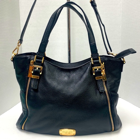 Michael Kors Pebbled Leather Convertible Zip Bag